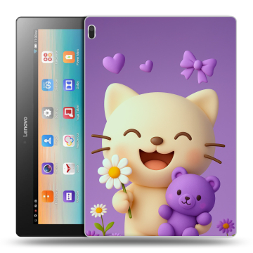 Силиконовый чехол на Lenovo Tab 4 10 с принтом для девочек