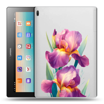 Силиконовый чехол на Lenovo Tab 4 10 с принтом Цветы орхидеи