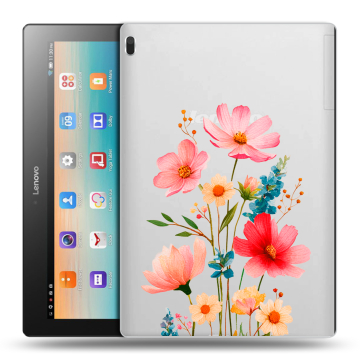 Силиконовый чехол на Lenovo Tab 4 10 с принтом Цветы