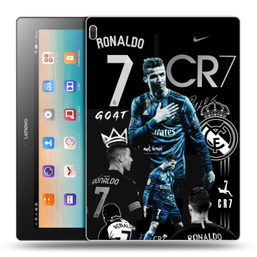Силиконовый чехол на Lenovo Tab 4 10 с принтом Реал Роналдо