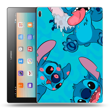 Силиконовый чехол на Lenovo Tab 4 10 с принтом Лило и Стич