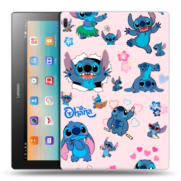 Силиконовый чехол на Lenovo Tab 4 10 с принтом Лило и Стич