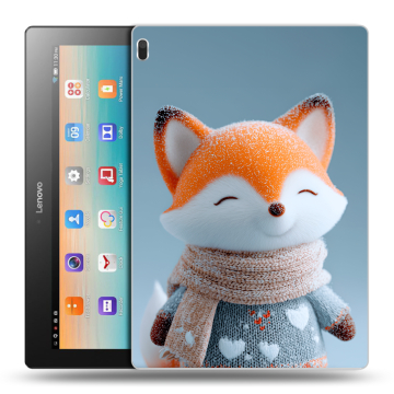 Силиконовый чехол на Lenovo Tab 4 10 с принтом Лиса