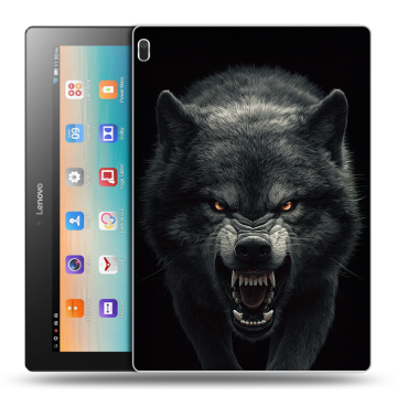 Силиконовый чехол на Lenovo Tab 4 10 с принтом Волк