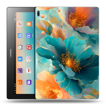 Силиконовый чехол на Lenovo Tab 4 10 с принтом Цветы