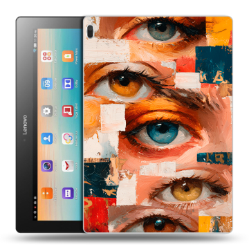 Силиконовый чехол на Lenovo Tab 4 10 с принтом Модный принт