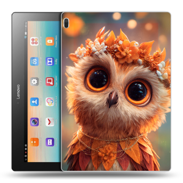 Силиконовый чехол на Lenovo Tab 4 10 с принтом Милая сова