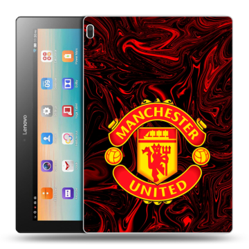 Силиконовый чехол на Lenovo Tab 4 10 с принтом Manchester United