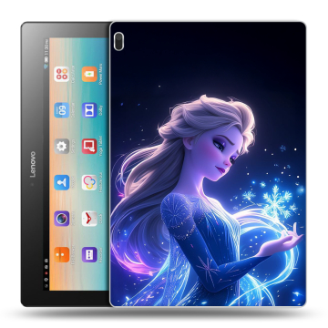 Силиконовый чехол на Lenovo Tab 4 10 с принтом Холодное сердце Frozen
