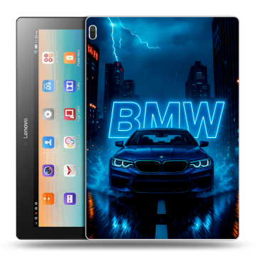 Силиконовый чехол на Lenovo Tab 4 10 с принтом BMW БМВ