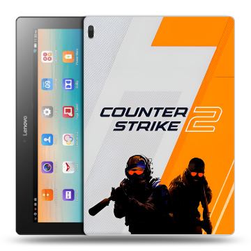 Силиконовый чехол на Lenovo Tab 4 10 с принтом Counter Strike