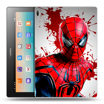 Силиконовый чехол на Lenovo Tab 4 10 с принтом Spiderman Человек паук