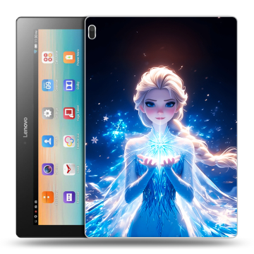 Силиконовый чехол на Lenovo Tab 4 10 с принтом Холодное сердце Frozen