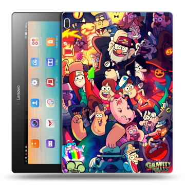 Силиконовый чехол на Lenovo Tab 4 10 с принтом Gravity Falls Гравити Фолз