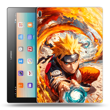 Силиконовый чехол на Lenovo Tab 4 10 с принтом Аниме Наруто Naruto