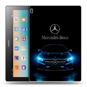 Силиконовый чехол на Lenovo Tab 4 10 с принтом Mercedes Мерседес