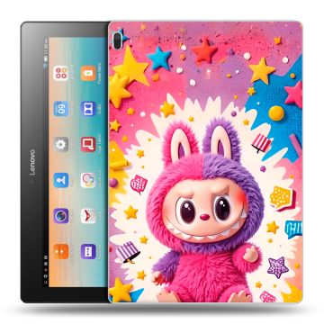 Силиконовый чехол на Lenovo Tab 4 10 с принтом Labubu Лабубу