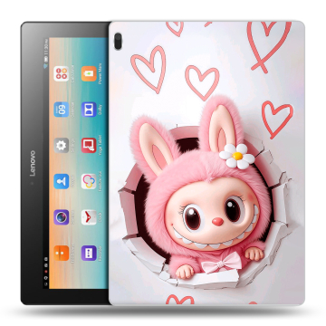 Силиконовый чехол на Lenovo Tab 4 10 с принтом Labubu Лабубу
