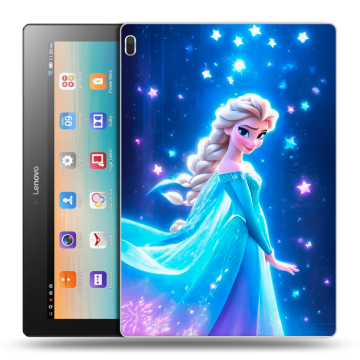 Силиконовый чехол на Lenovo Tab 4 10 с принтом Холодное сердце Frozen