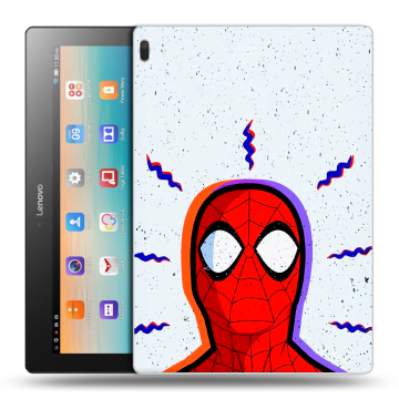 Силиконовый чехол на Lenovo Tab 4 10 с принтом Spiderman Человек паук