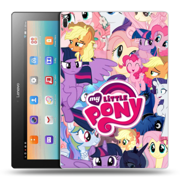 Силиконовый чехол на Lenovo Tab 4 10 с принтом My little pony Дружба чудо