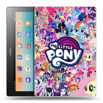 Силиконовый чехол на Lenovo Tab 4 10 с принтом My little pony Дружба чудо