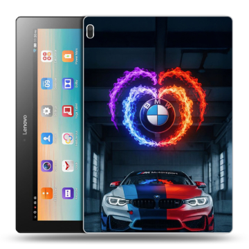 Силиконовый чехол на Lenovo Tab 4 10 с принтом BMW БМВ