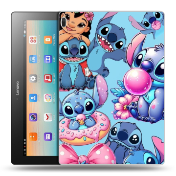 Силиконовый чехол на Lenovo Tab 4 10 с принтом Лило и Стич