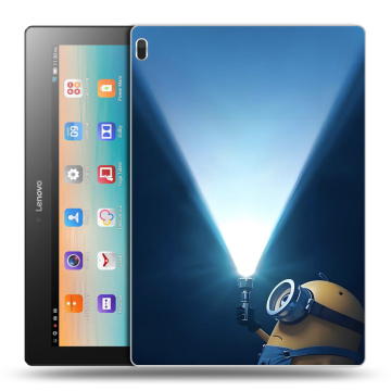 Силиконовый чехол на Lenovo Tab 4 10 с принтом Миньоны