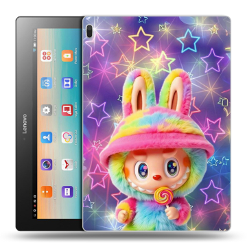 Силиконовый чехол на Lenovo Tab 4 10 с принтом Labubu Лабубу