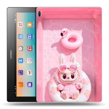 Силиконовый чехол на Lenovo Tab 4 10 с принтом Labubu Лабубу