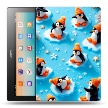 Силиконовый чехол на Lenovo Tab 4 10 с принтом Новый год