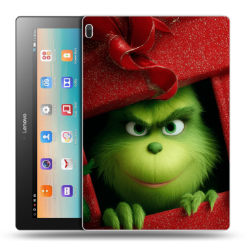 Силиконовый чехол на Lenovo Tab 4 10 с принтом Новый год