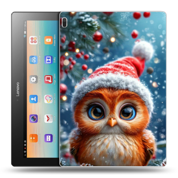 Силиконовый чехол на Lenovo Tab 4 10 с принтом Новый год