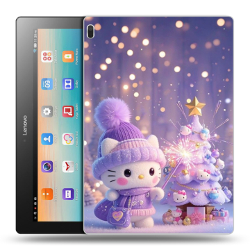 Силиконовый чехол на Lenovo Tab 4 10 с принтом Новый год