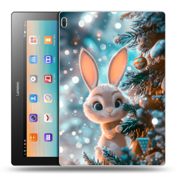 Силиконовый чехол на Lenovo Tab 4 10 с принтом Новый год