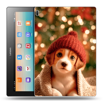 Силиконовый чехол на Lenovo Tab 4 10 с принтом Новый год