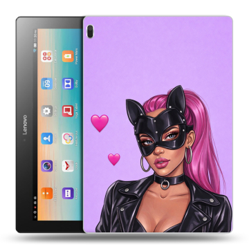 Силиконовый чехол на Lenovo Tab 4 10 с принтом женский