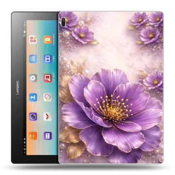 Силиконовый чехол на Lenovo Tab 4 10 с принтом женский