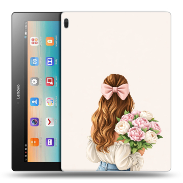Силиконовый чехол на Lenovo Tab 4 10 с принтом женский
