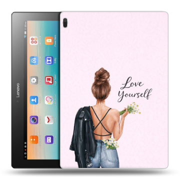 Силиконовый чехол на Lenovo Tab 4 10 с принтом женский
