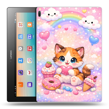 Силиконовый чехол на Lenovo Tab 4 10 с принтом для девочек