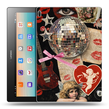 Силиконовый чехол на Lenovo Tab 4 10 с принтом для девочек