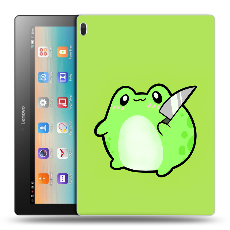 Силиконовый чехол на Lenovo Tab 4 10 с принтом Лягушенок Силиконовый чехол на Lenovo Tab 4 10 с принтом Лягушенок
