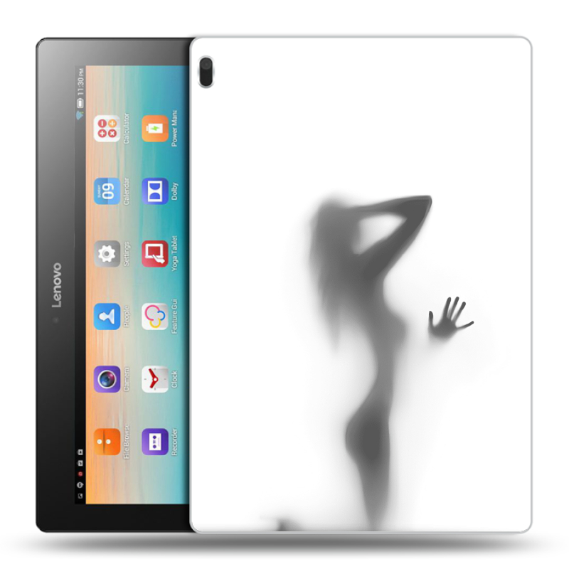 Силиконовый чехол на Lenovo Tab 4 10 с принтом Силуэт Силиконовый чехол на Lenovo Tab 4 10 с принтом Силуэт
