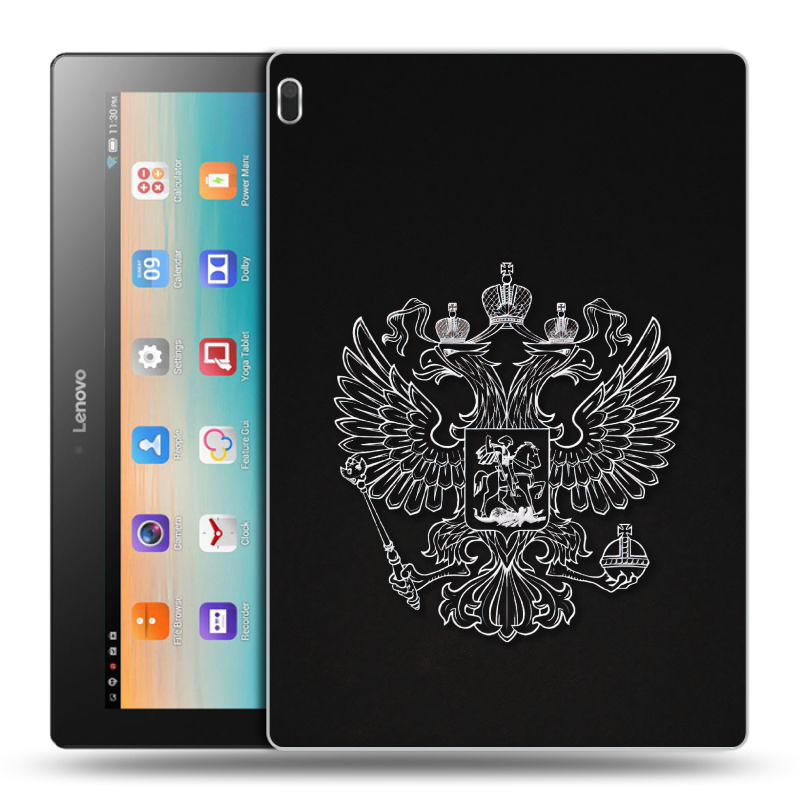 Силиконовый чехол на Lenovo Tab 4 10 с принтом Герб России Силиконовый чехол на Lenovo Tab 4 10 с принтом Герб России
