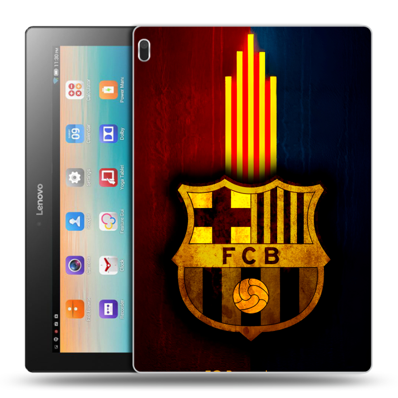 Силиконовый чехол на Lenovo Tab 4 10 с принтом Барселона Barcelona Силиконовый чехол на Lenovo Tab 4 10 с принтом Барселона Barcelona