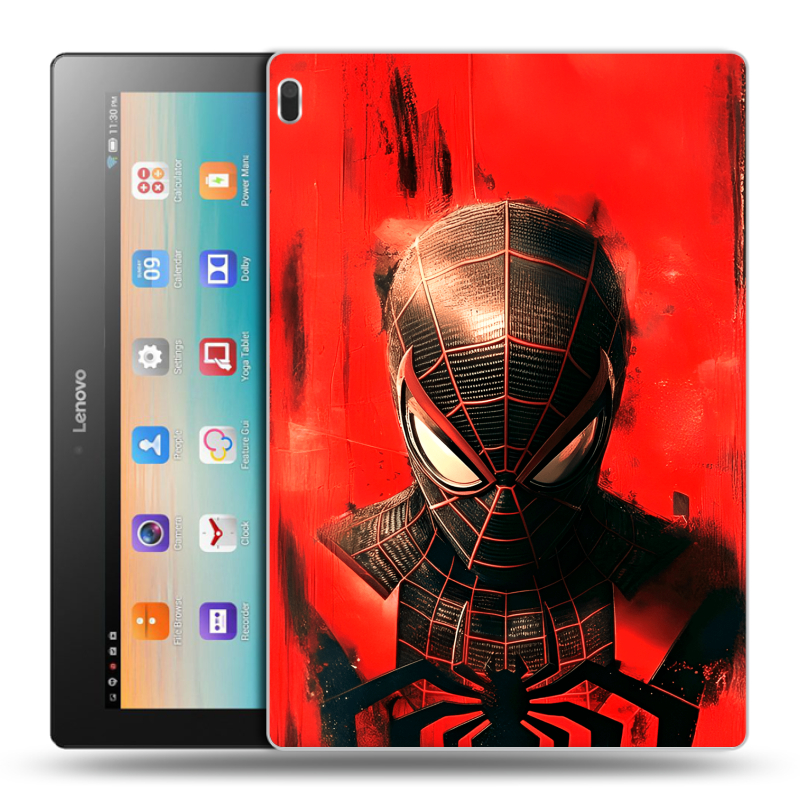 Силиконовый чехол на Lenovo Tab 4 10 с принтом человек паук spiderman Силиконовый чехол на Lenovo Tab 4 10 с принтом человек паук spiderman
