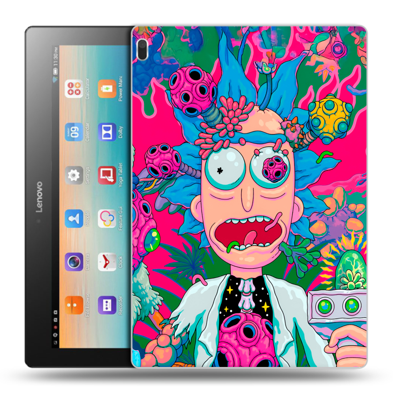 Силиконовый чехол на Lenovo Tab 4 10 с принтом Рик и Морти Rick Morty Силиконовый чехол на Lenovo Tab 4 10 с принтом Рик и Морти Rick Morty