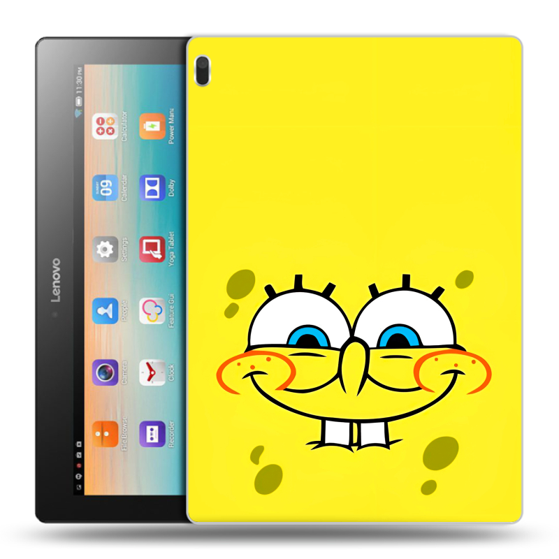 Силиконовый чехол на Lenovo Tab 4 10 с принтом спанчбоб спанч боб Силиконовый чехол на Lenovo Tab 4 10 с принтом спанчбоб спанч боб